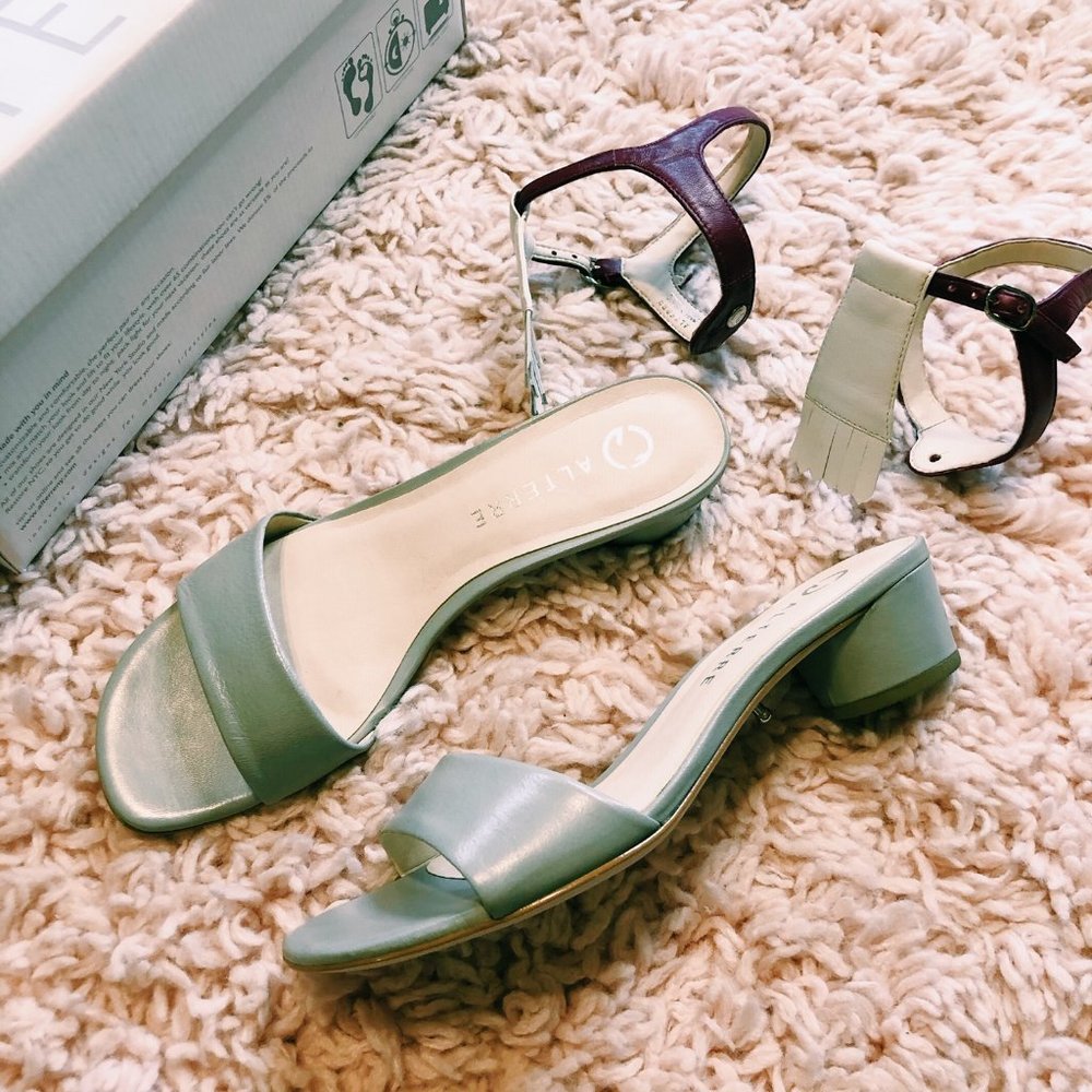 Alterre Mist Grey Sandal w/ Interchangeable Strap